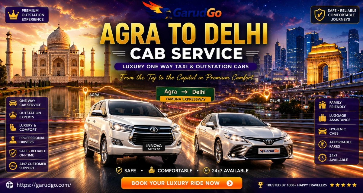 Agra to Delhi Cab Service