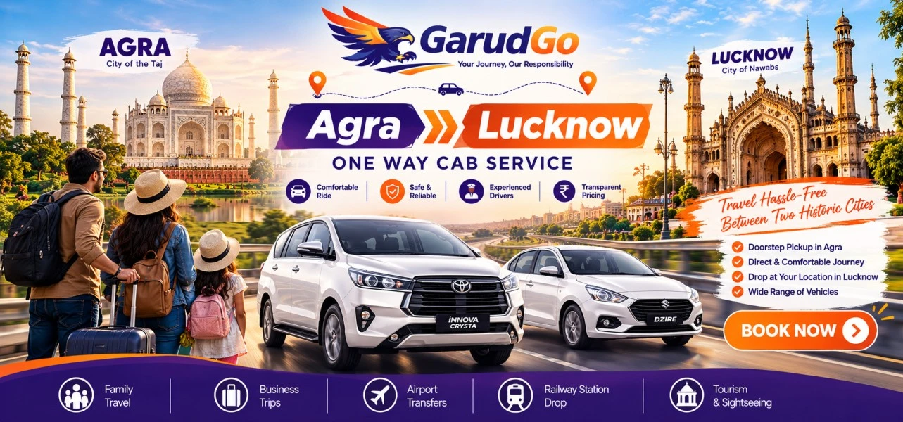 Agra to Lucknow Cab Service