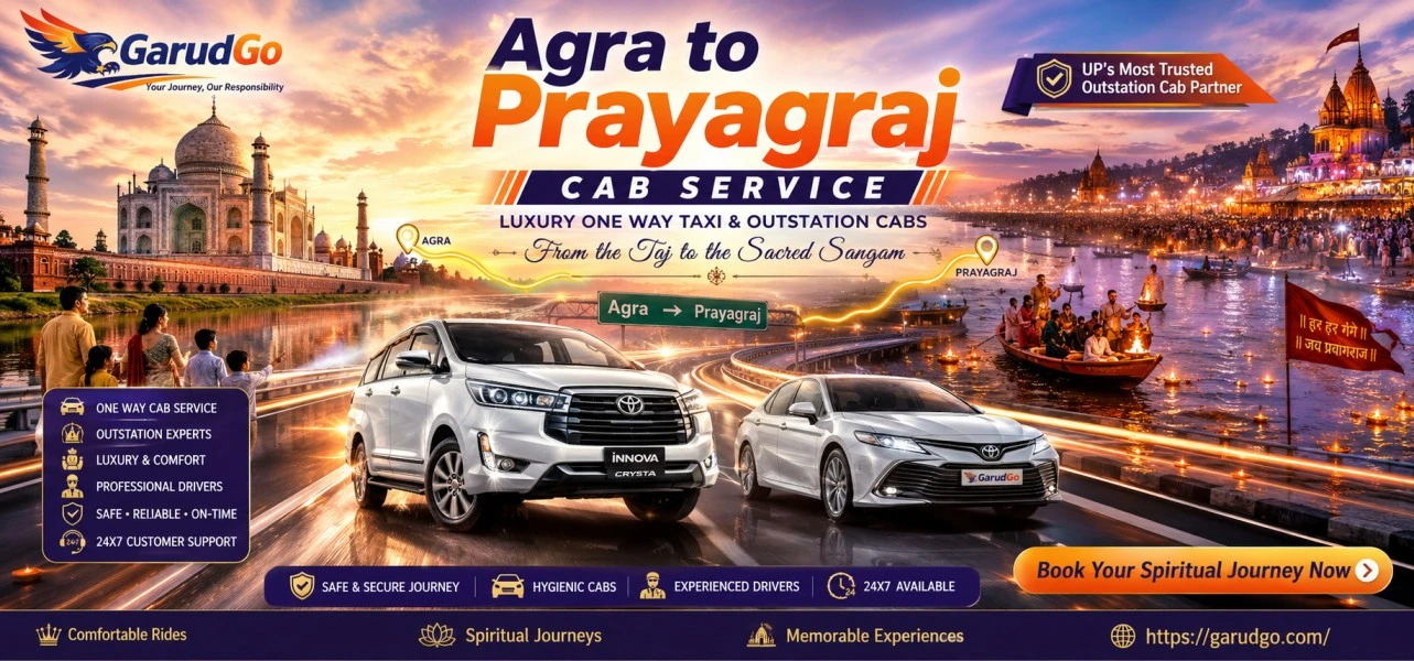 Agra to Prayagraj Cab Service