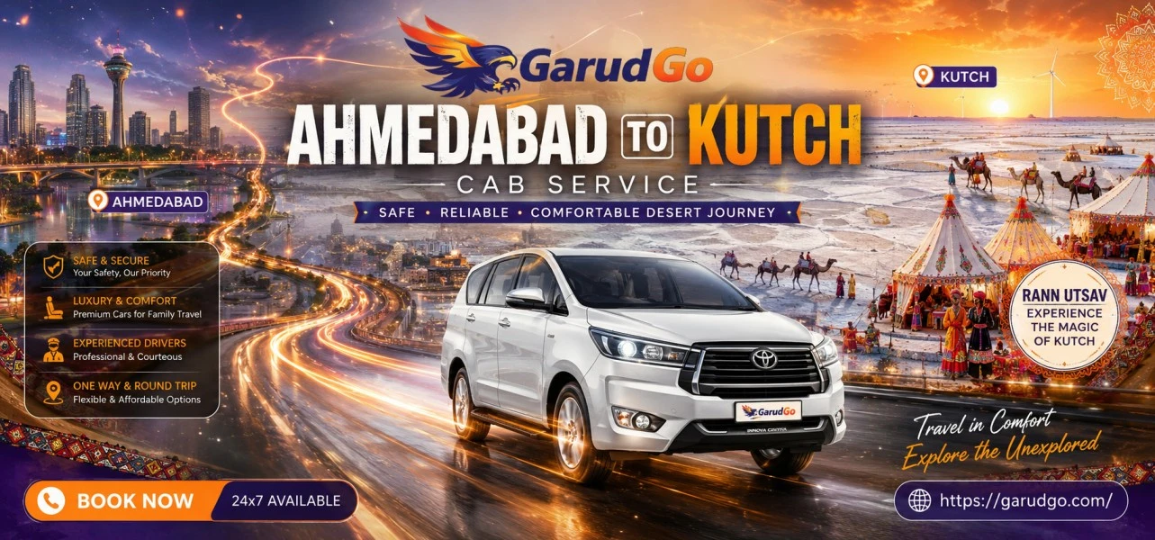 Ahmedabad to Kutch Cab Service