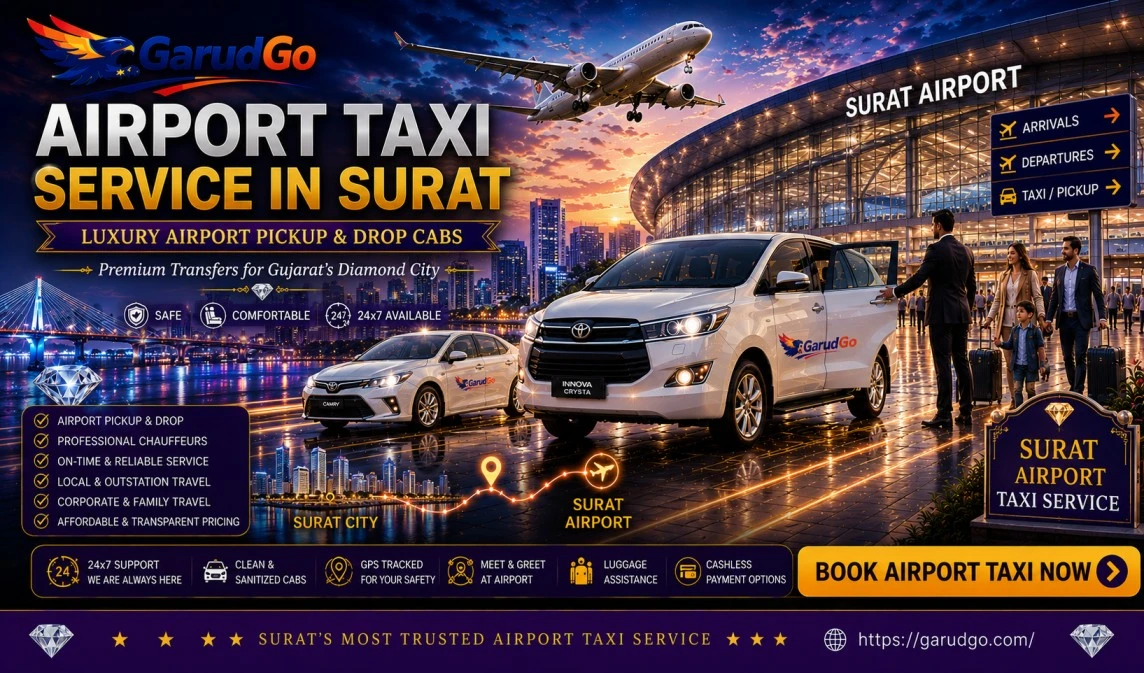 Airport Taxi Service in Surat