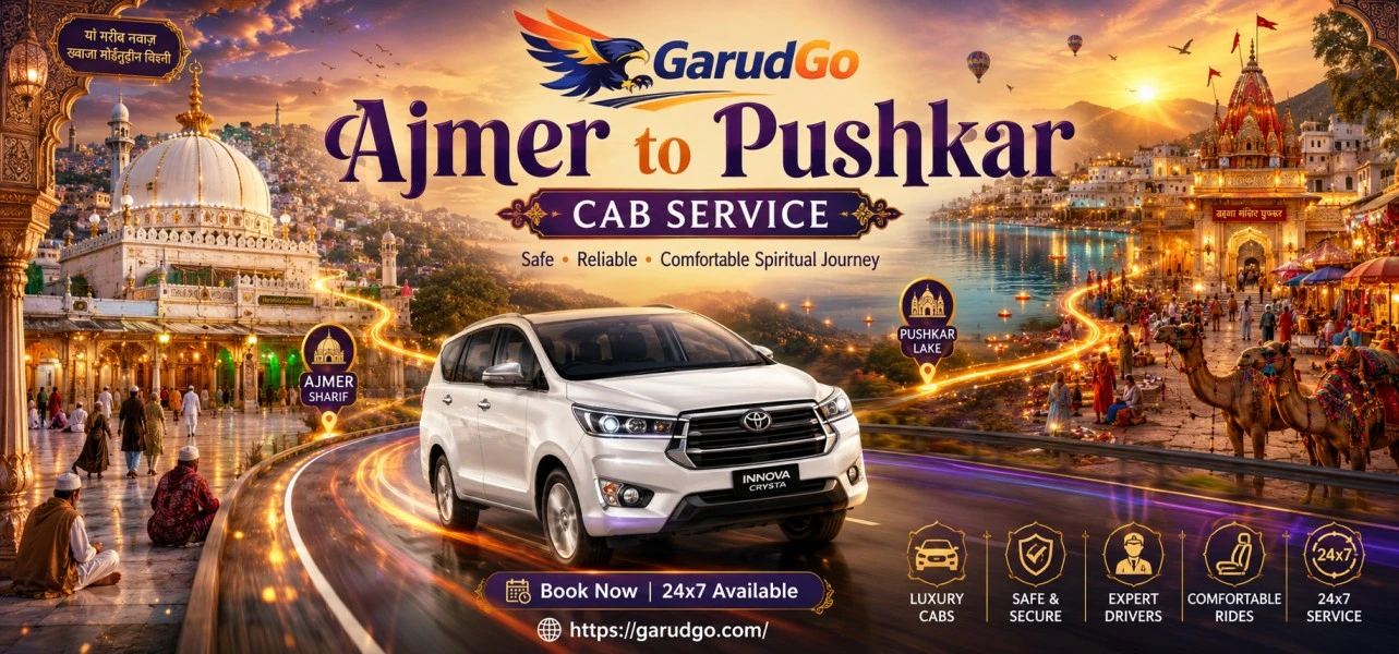 Ajmer to Pushkar Cab Service