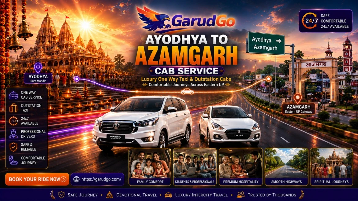 Ayodhya to Azamgarh Cab Service