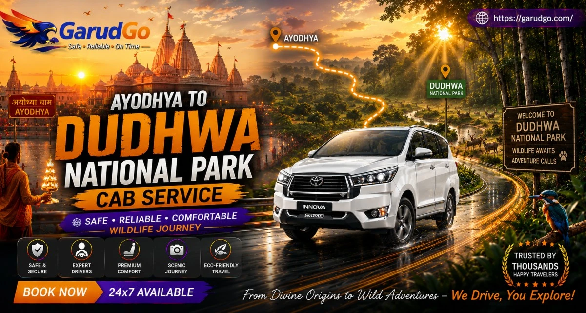 Ayodhya to Dudhwa National Park Cab Service