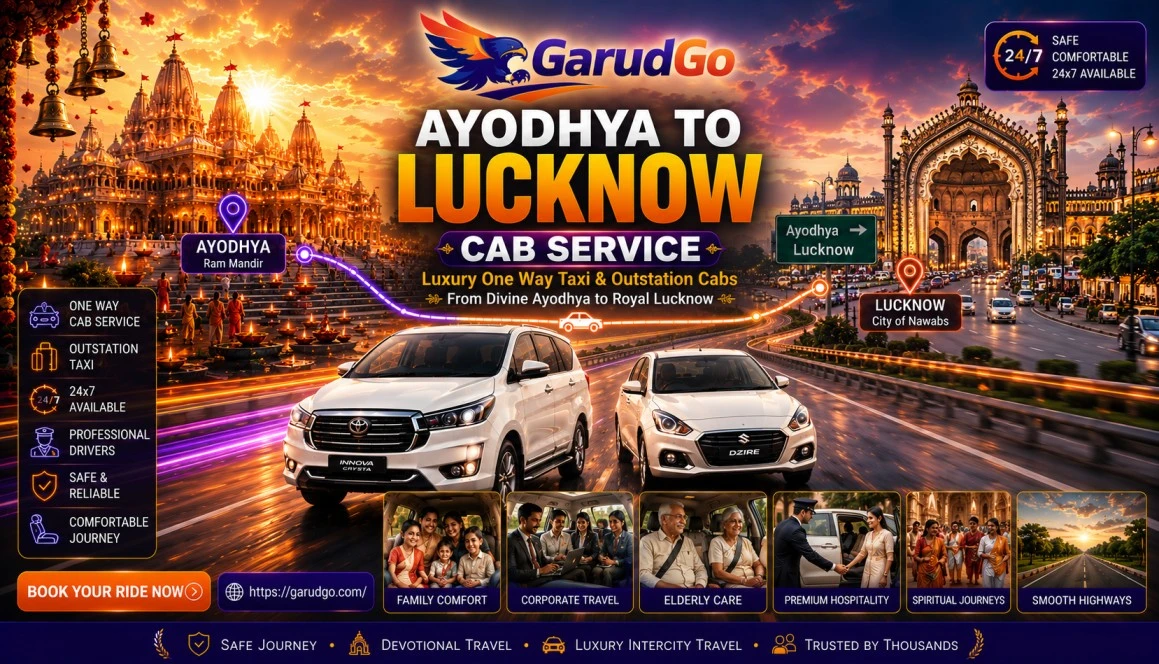 Ayodhya to Lucknow Cab Service
