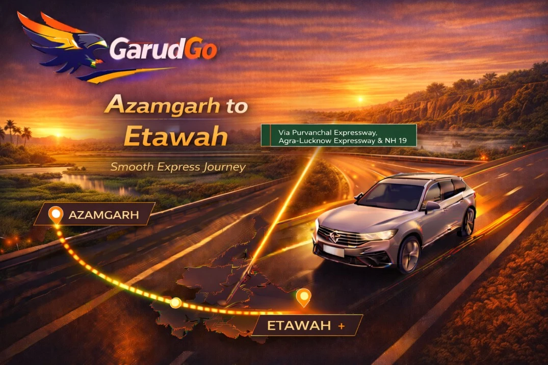 Azamgarh to Etawah Cab Service