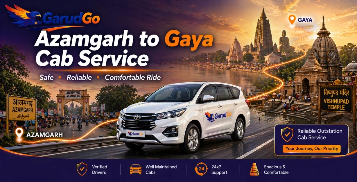 Azamgarh to Gaya Cab Service