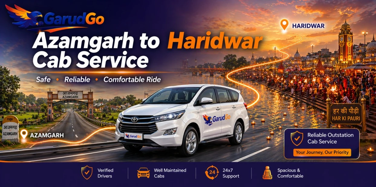 Azamgarh to Haridwar Cab Service