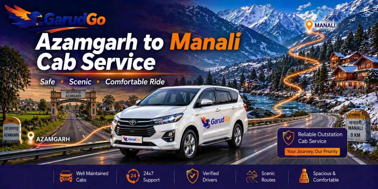 Azamgarh to Manali Cab Service