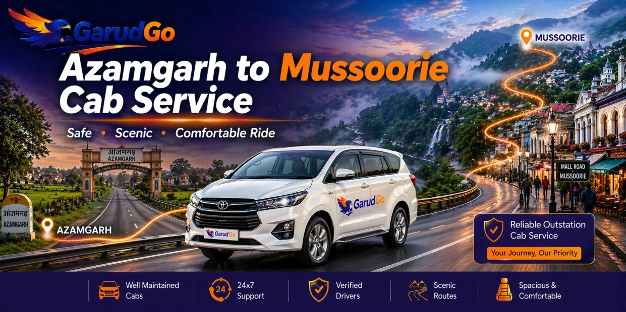 Azamgarh to Mussoorie Cab Service