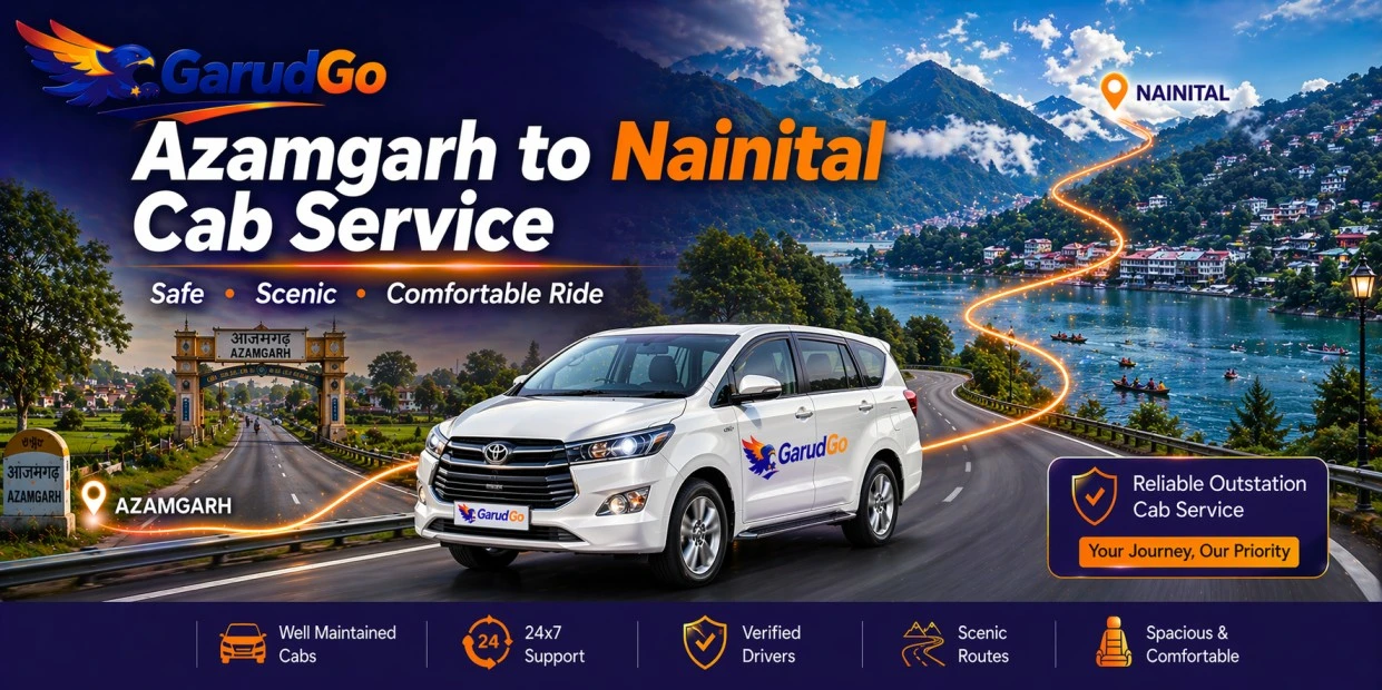 Azamgarh to Nainital Cab Service