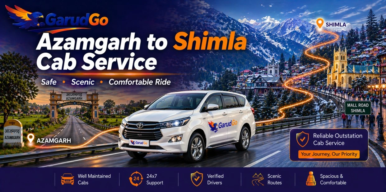 Azamgarh to Shimla Cab Service