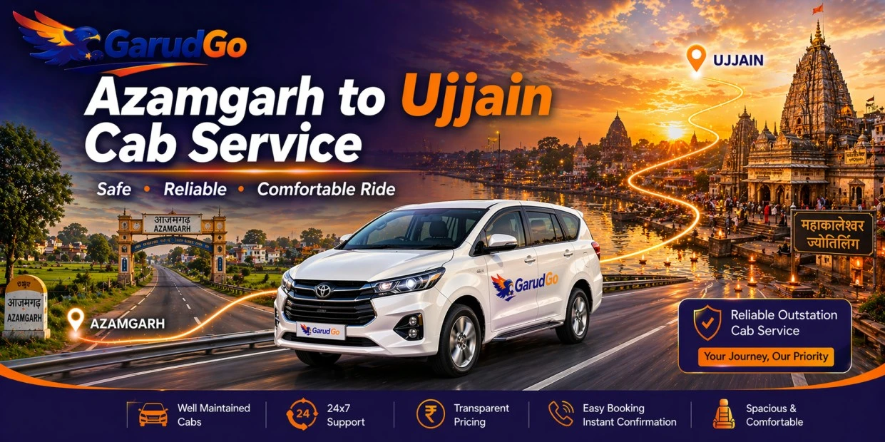 Azamgarh to Ujjain Cab Service