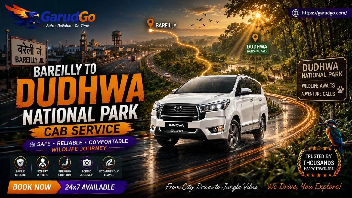 Bareilly to Dudhwa National Park Cab Service