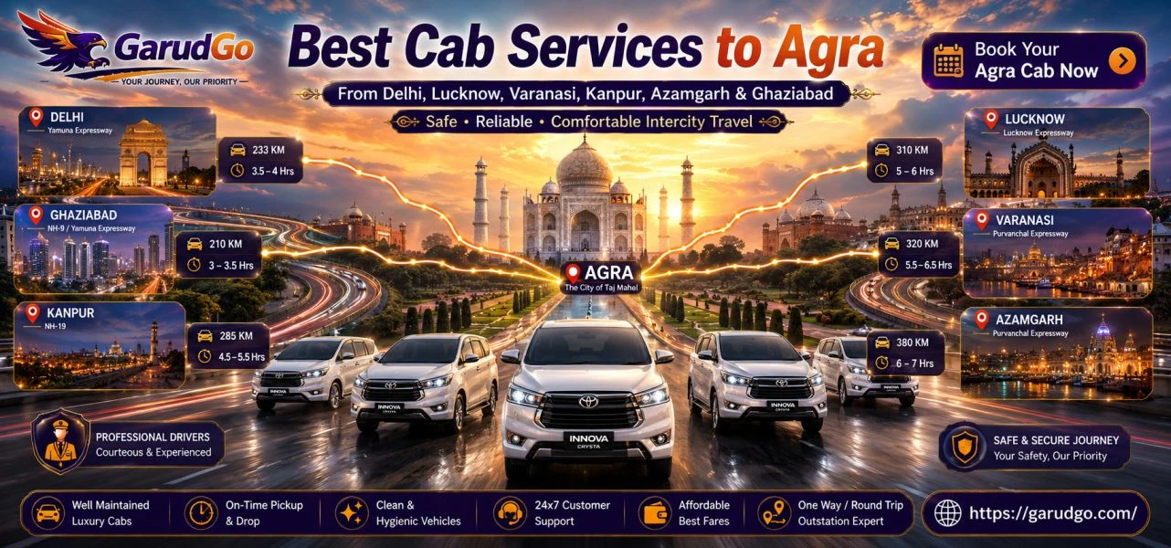 Best Cab Routes to Agra