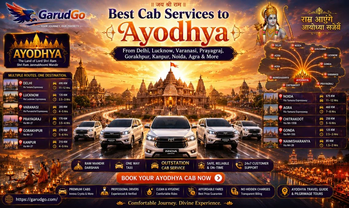 Best Cab Routes to Ayodhya