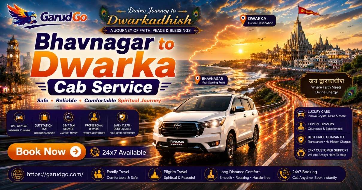 Bhavnagar to Dwarka Cab Service