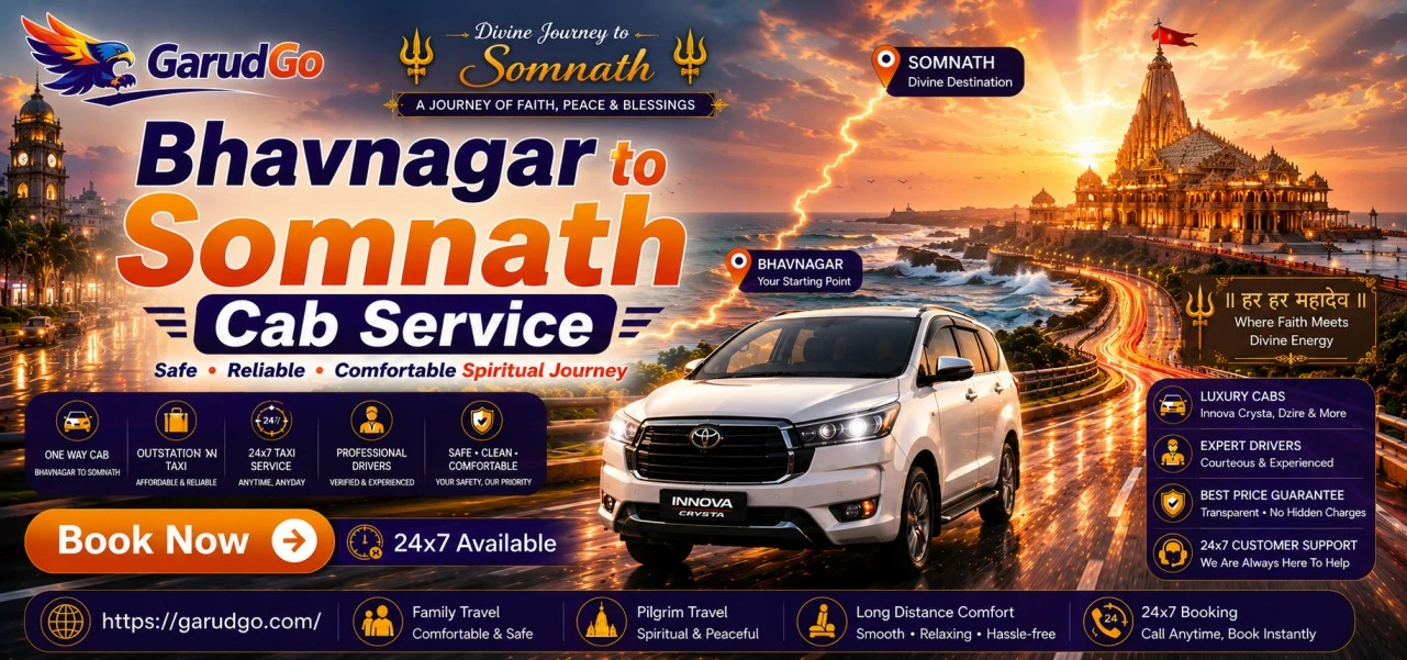 Bhavnagar to Somnath Cab Service