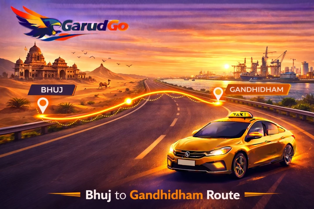 Bhuj to Gandhidham Cab Service