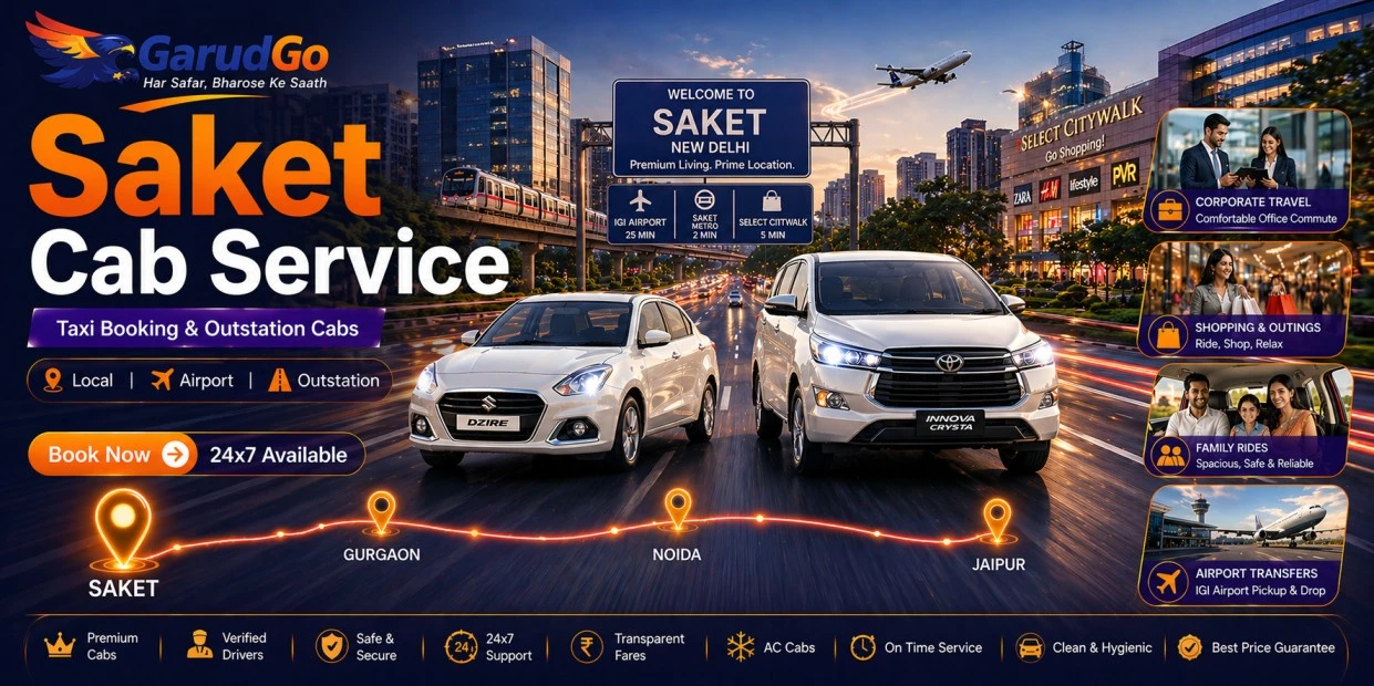 Cab Service In Saket