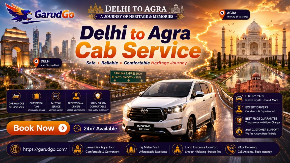 Delhi to Agra Cab Service