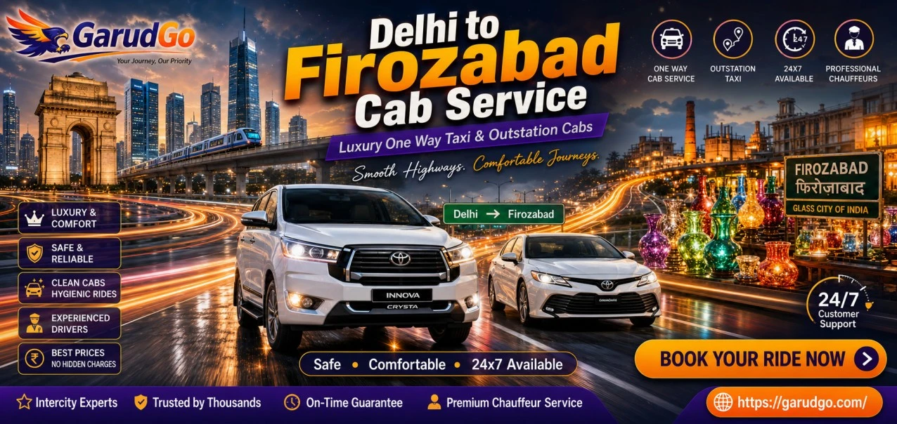 Delhi to Firozabad Cab Service