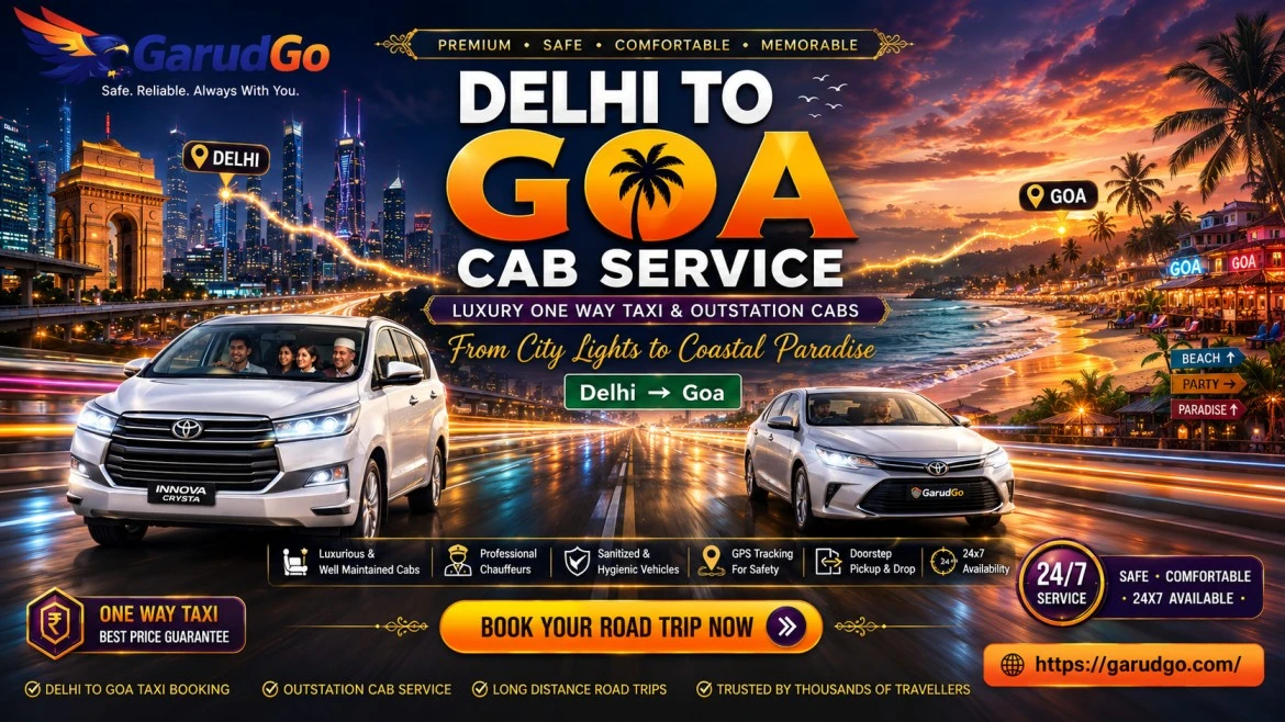 Delhi to Goa Cab Service