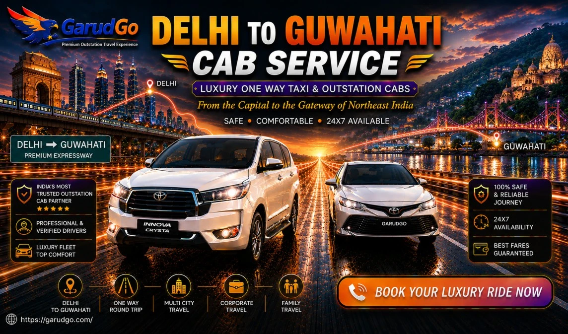 Delhi to Guwahati Cab Service