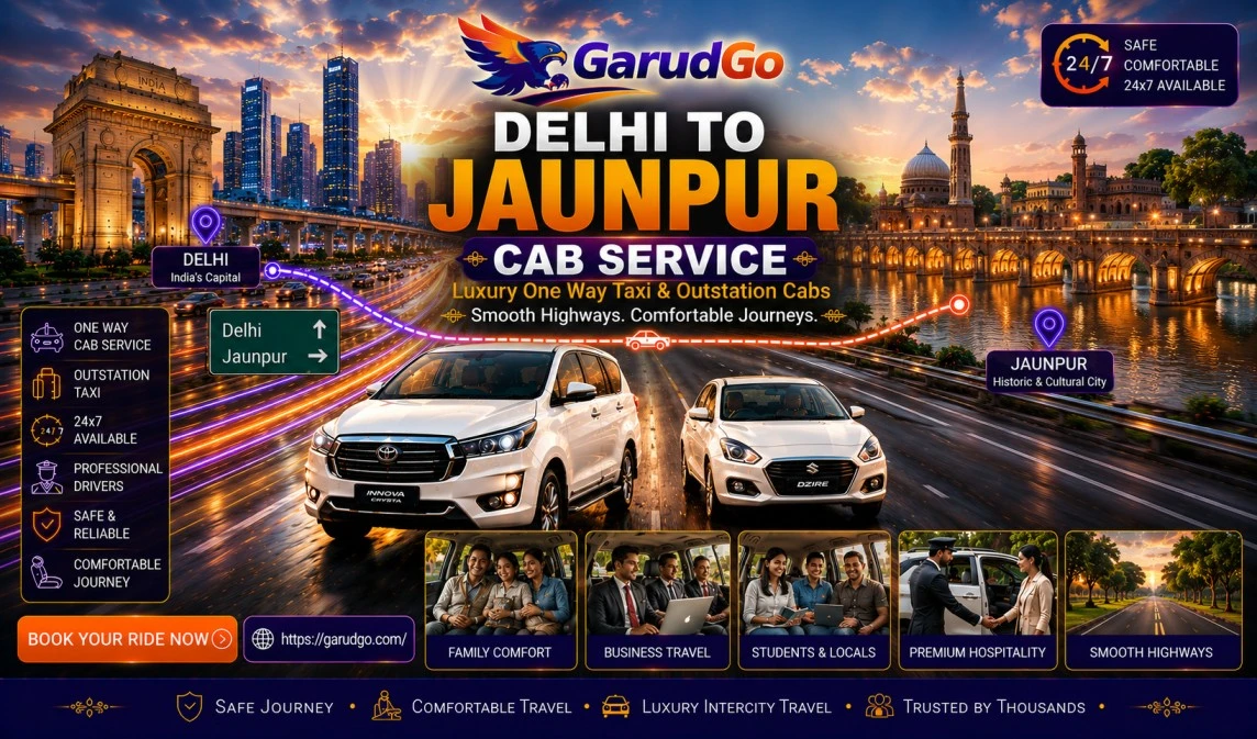 Delhi to Jaunpur Cab Service