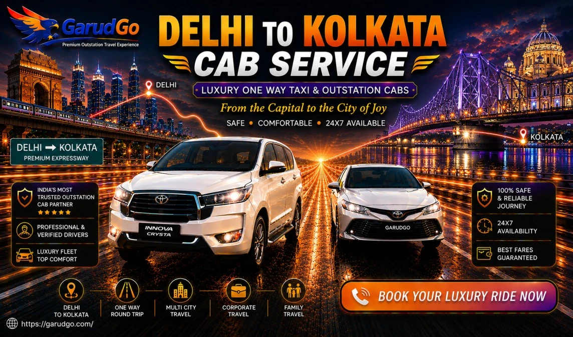 Delhi to Kolkata Cab Service