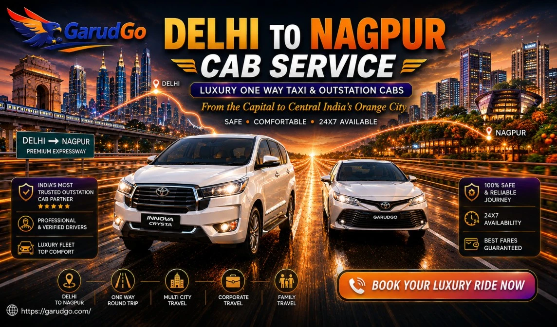 Delhi to Nagpur Cab Service