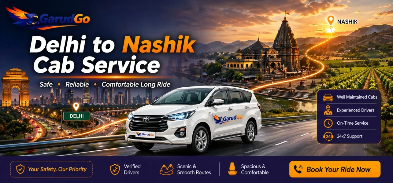 Delhi to Nashik Cab Service
