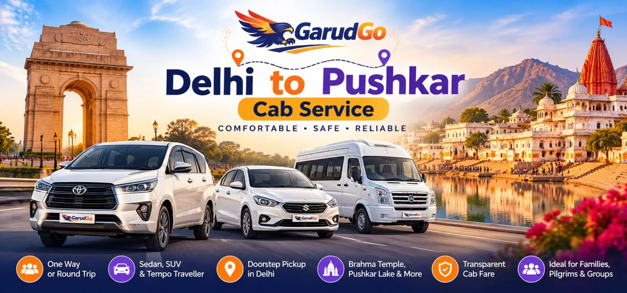 Delhi to Pushkar cab
