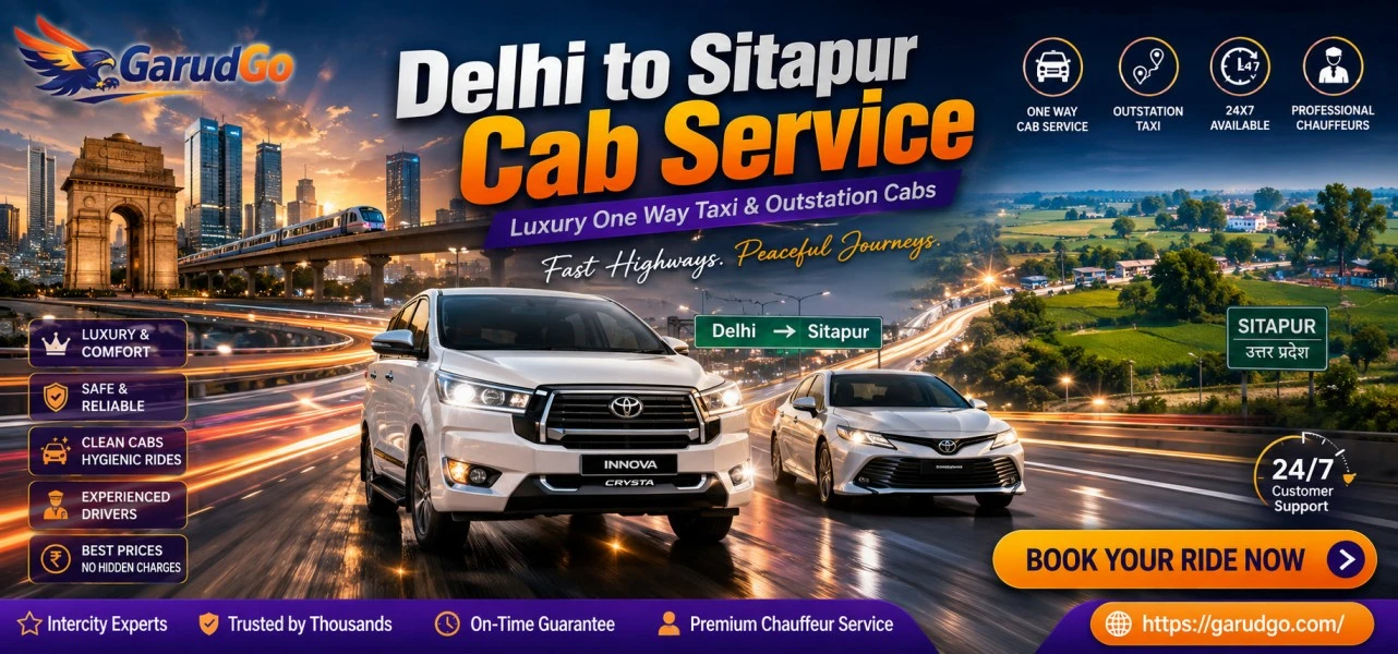 Delhi to Sitapur Cab Service
