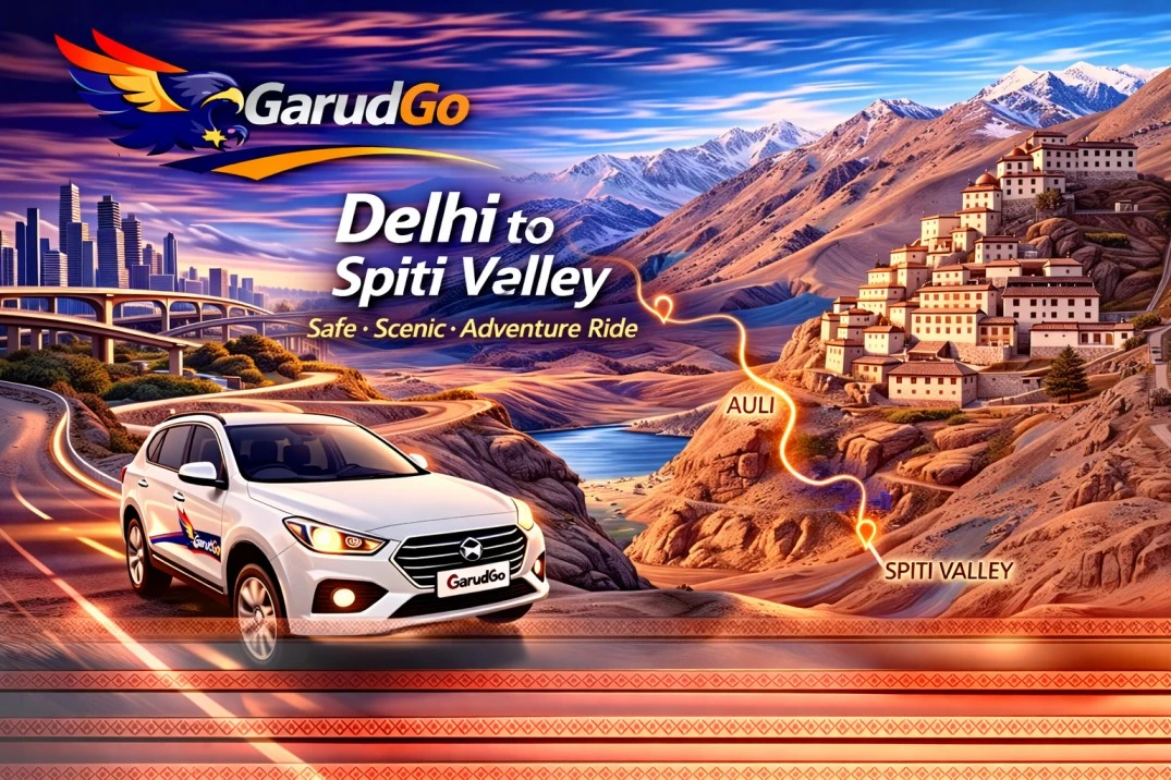 Delhi to Spiti Valley Cab Service