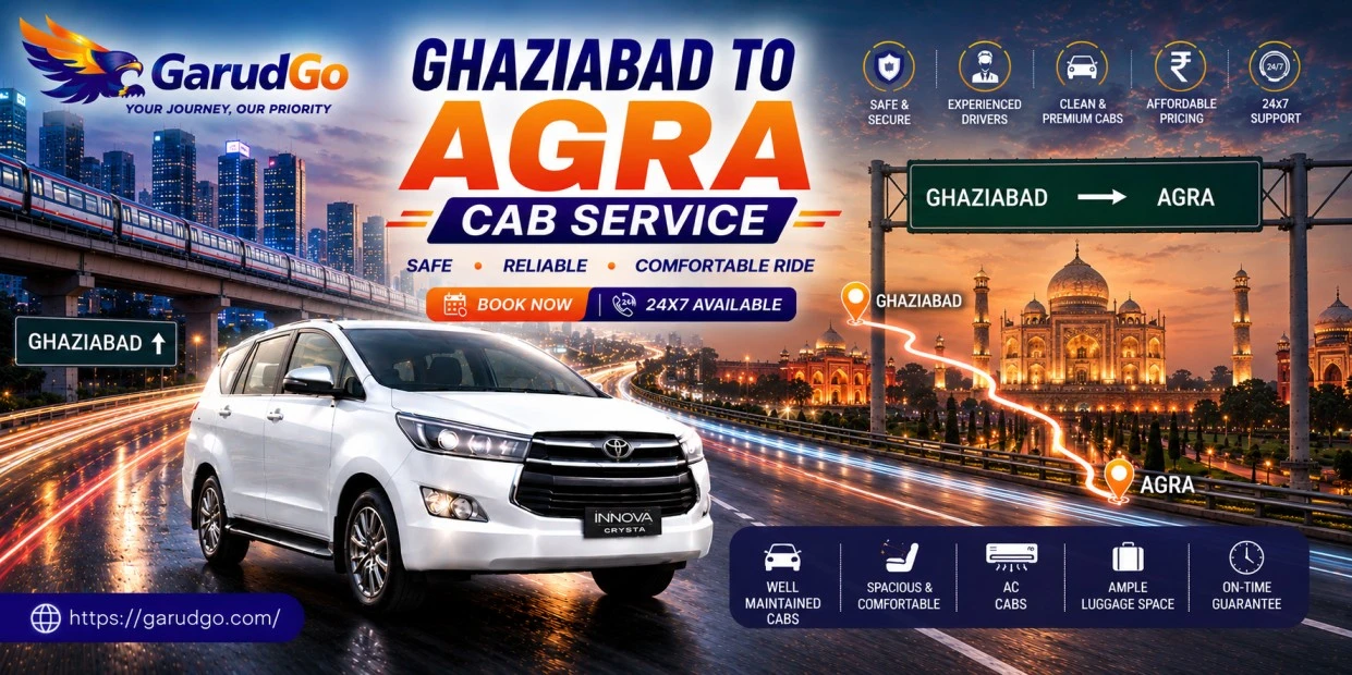 Ghaziabad to Agra Cab Service