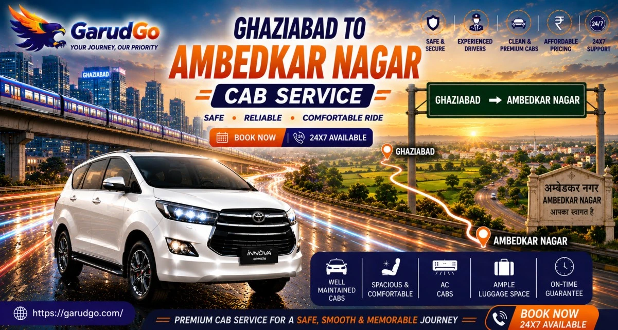 Ghaziabad to Ambedkar Nagar Cab Service
