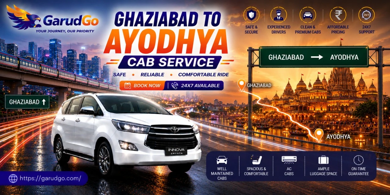 Ghaziabad to Ayodhya Cab Service