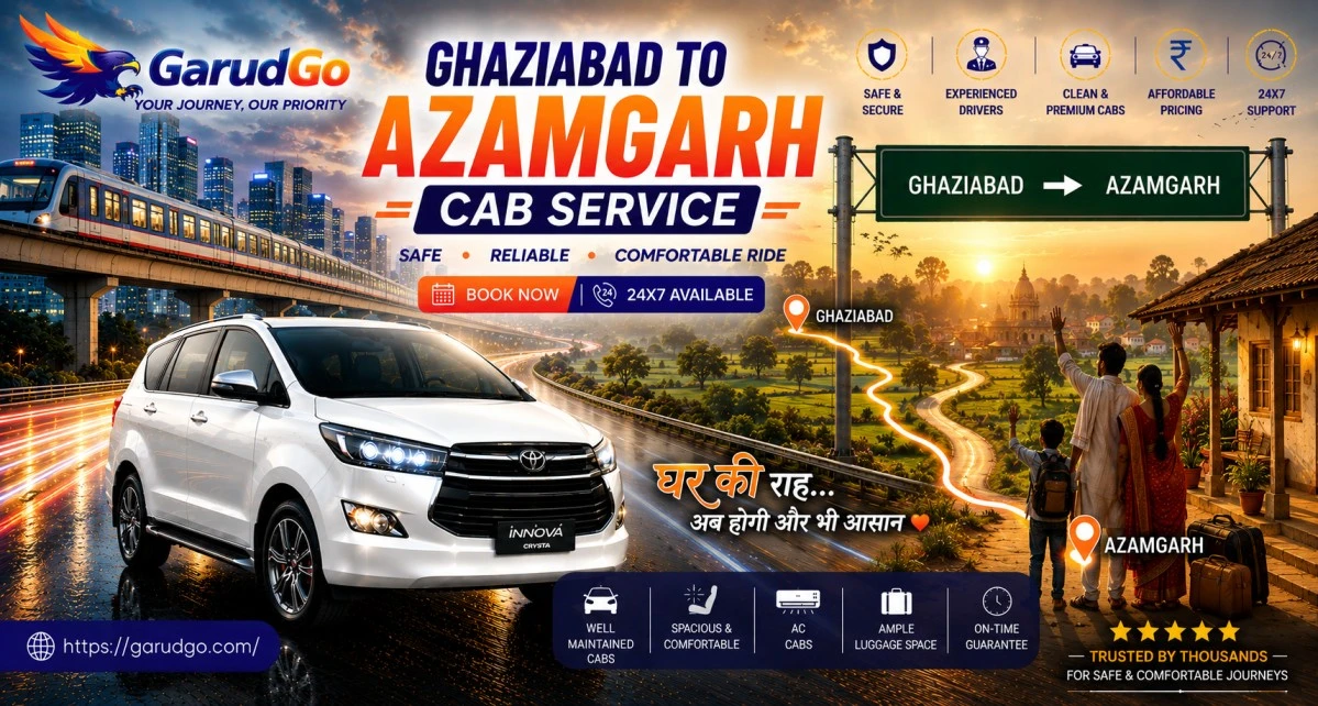 Ghaziabad to Azamgarh Cab Service