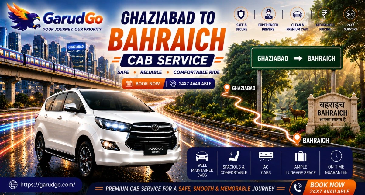 Ghaziabad to Bahraich Cab Service