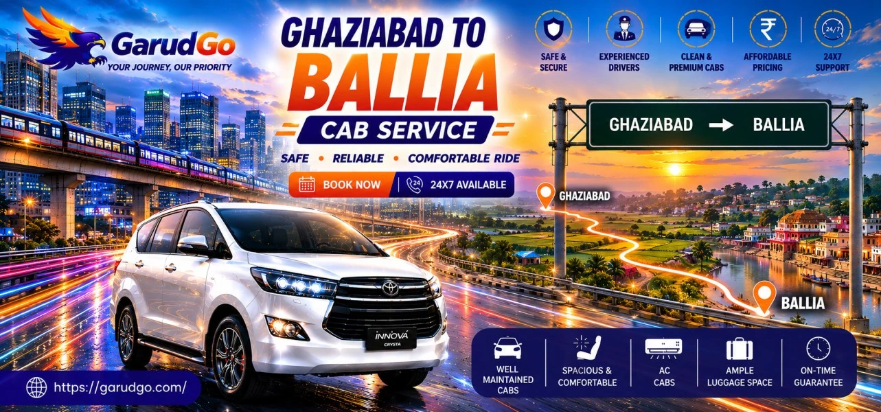 Ghaziabad to Ballia Cab Service