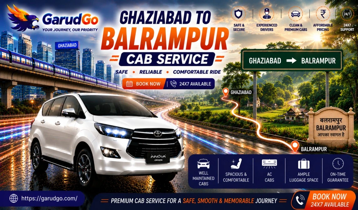 Ghaziabad to Balrampur Cab Service