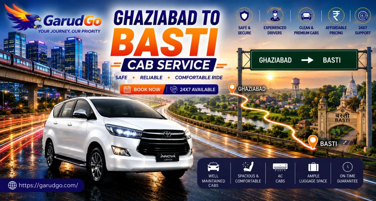 Ghaziabad to Basti Cab Service