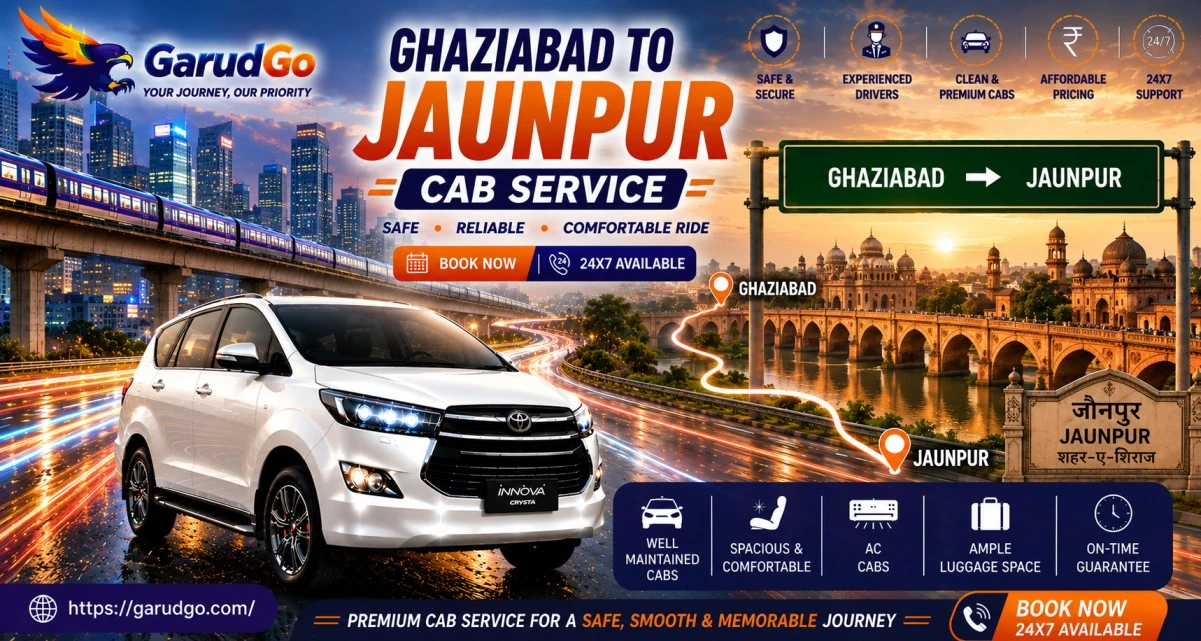 Ghaziabad to Jaunpur Cab Service