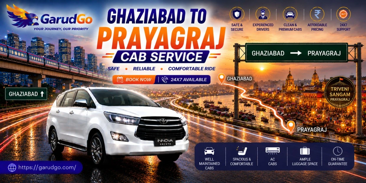 Ghaziabad to Prayagraj Cab Service
