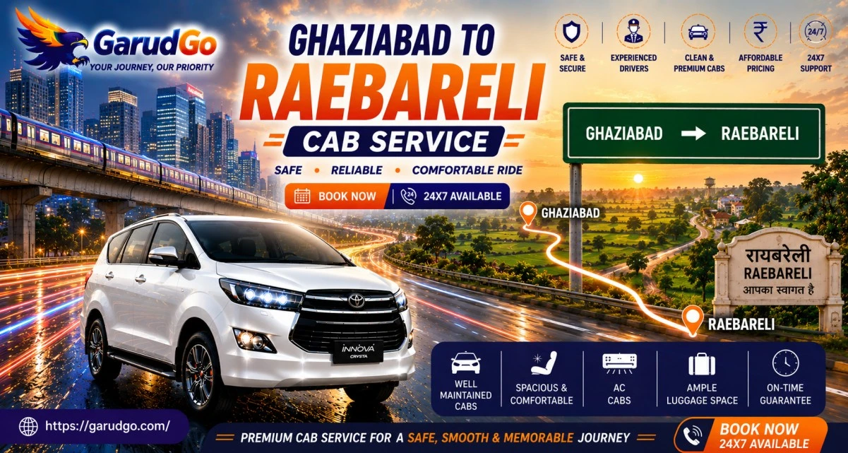 Ghaziabad to Raebareli Cab Service