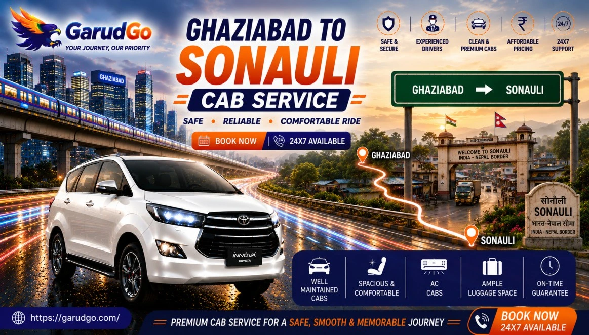 Ghaziabad to Sonauli Cab Service