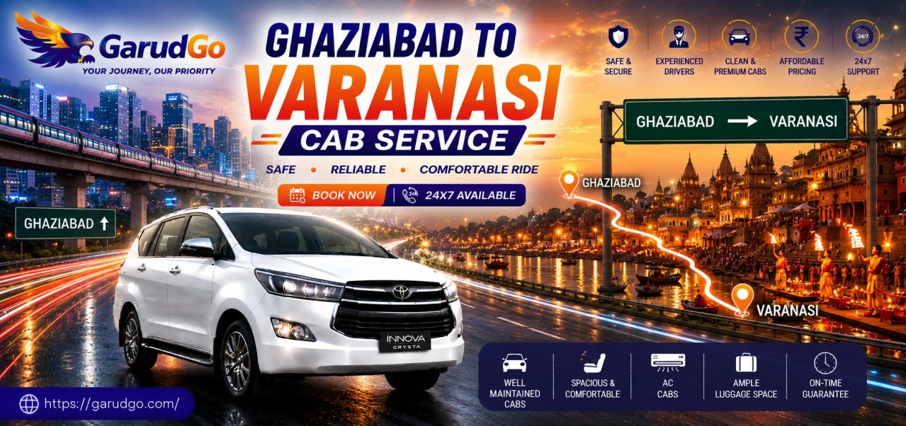 Ghaziabad to Varanasi Cab Service
