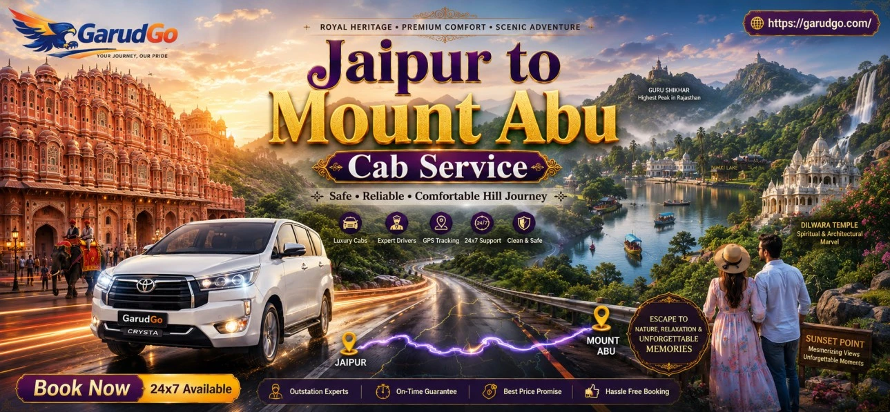 Jaipur to Mount Abu Cab Service