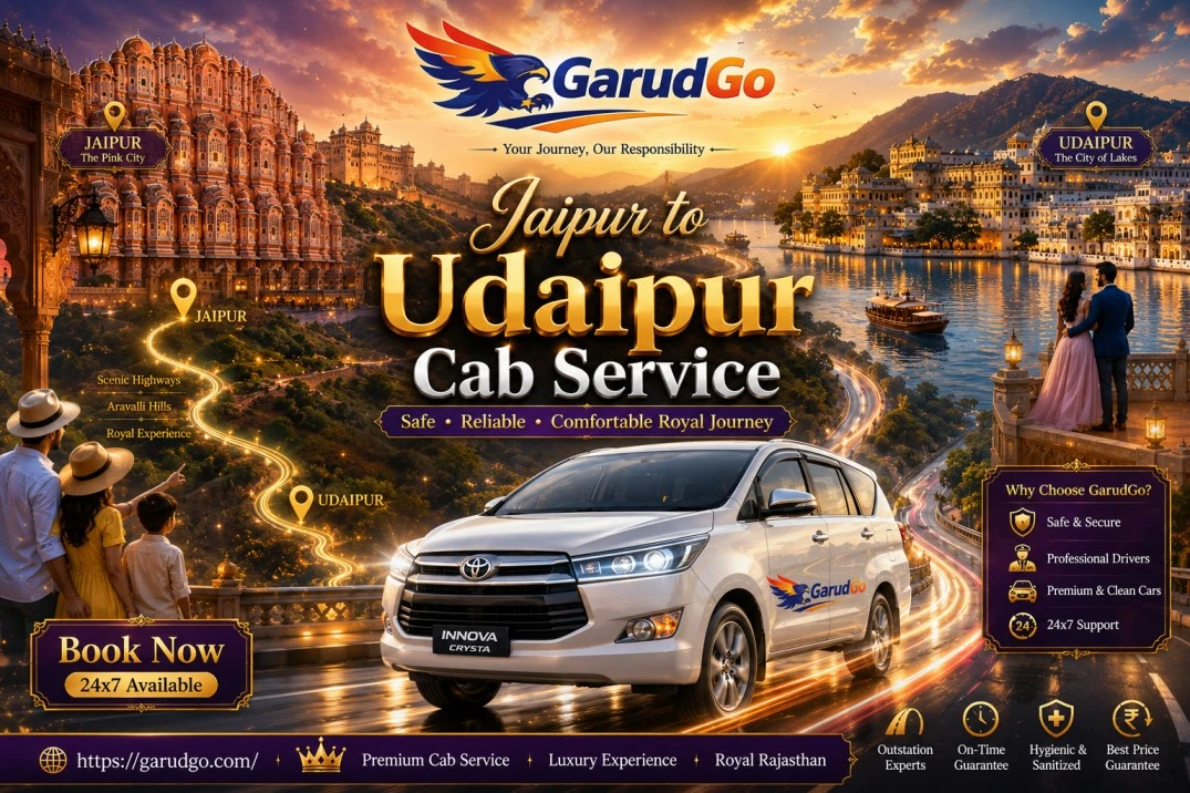 Jaipur to Udaipur Cab Service